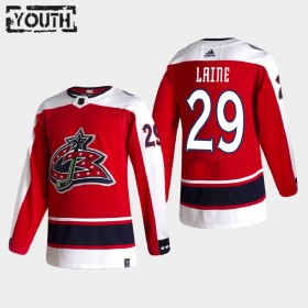 Columbus Blue Jackets Patrik Laine 29 2020-21 Reverse Retro Authentic Shirt - Kinderen